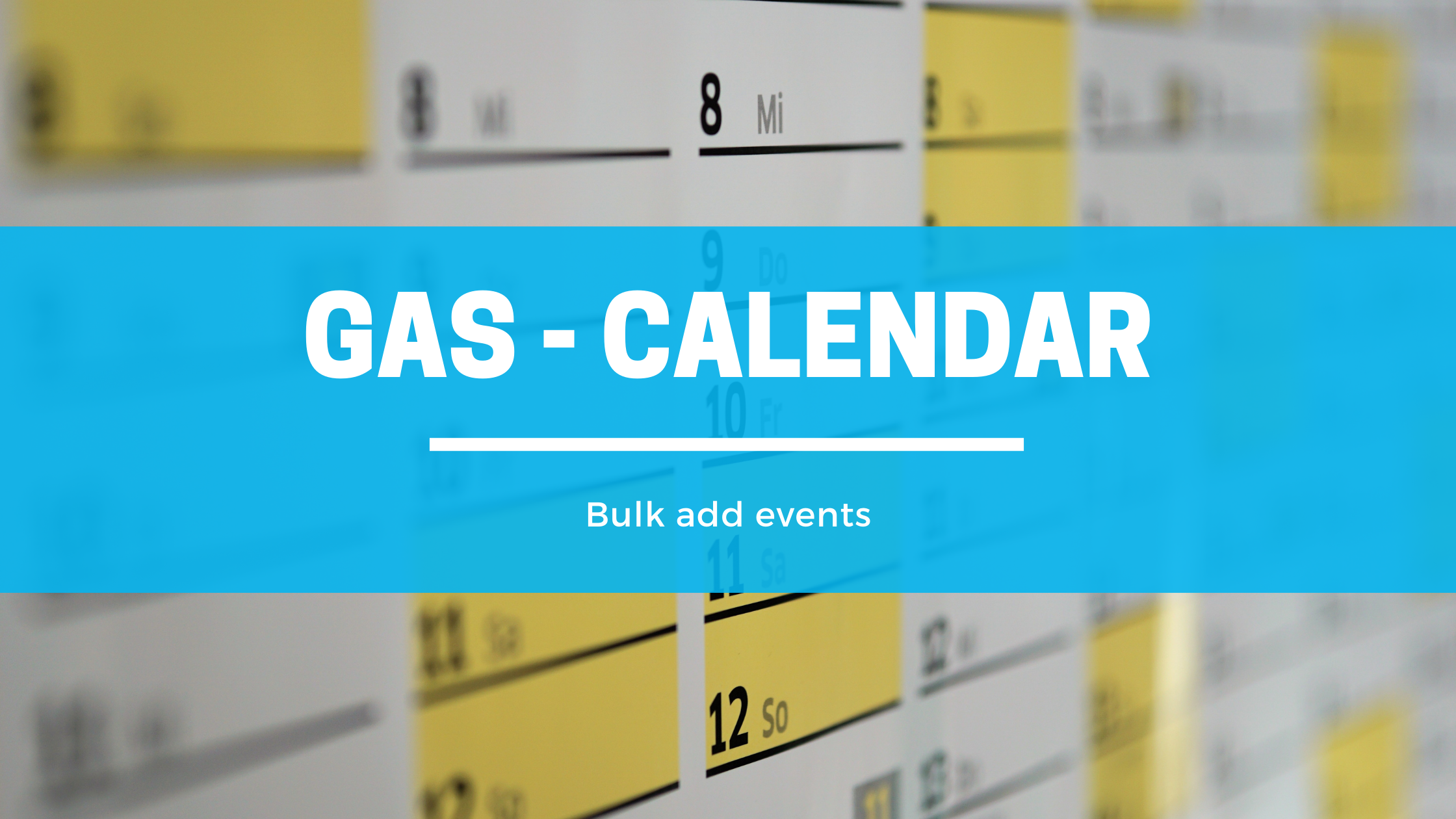 Gas - Calendar addevents